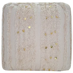 Amala Sequin Tufted Pouf Premium