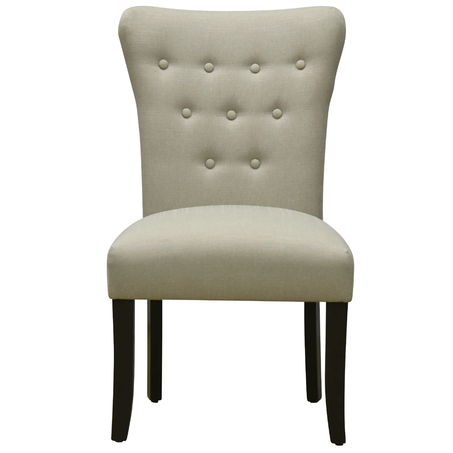 9-Button Natural Parson Dining Chair Flash Sale