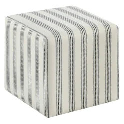 Cottage Thin Striped Ottoman Promotion