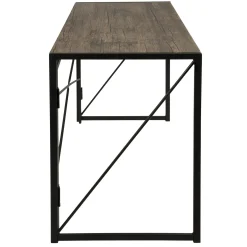Dakota Black & Brown Industrial Modern Office Desk Bargain Sale