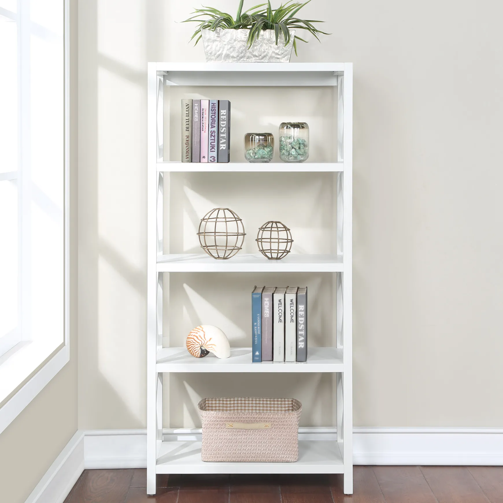 Grace Mitchell Asbury White 2-Door Cabinet Premium