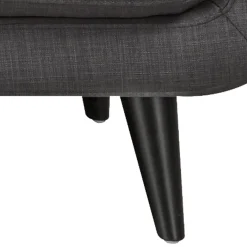 Hadley Tufted Back Accent Chair, Charcoal Grey Flash Sale