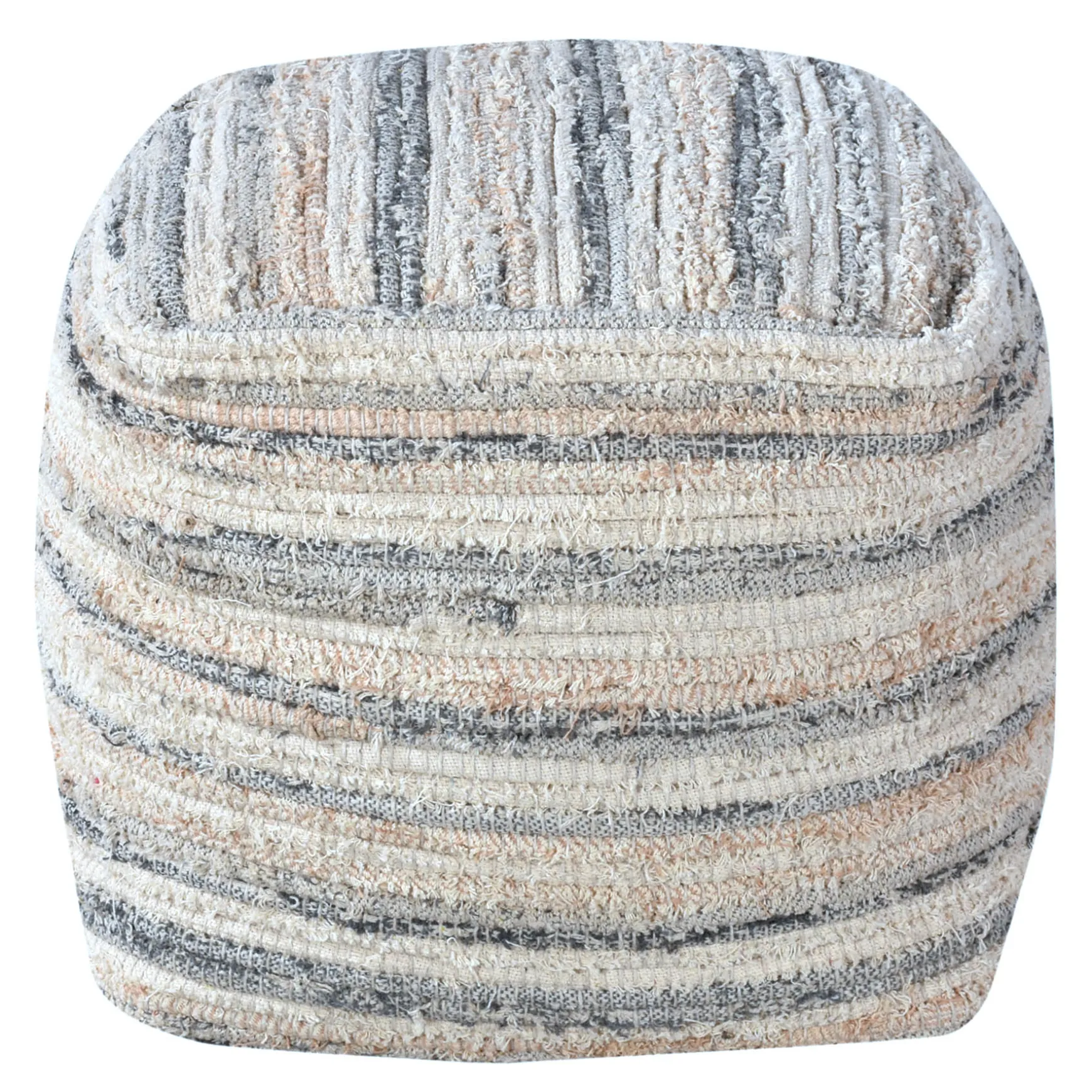 Honeybloom Grey & Cream Pouf Opening Sales
