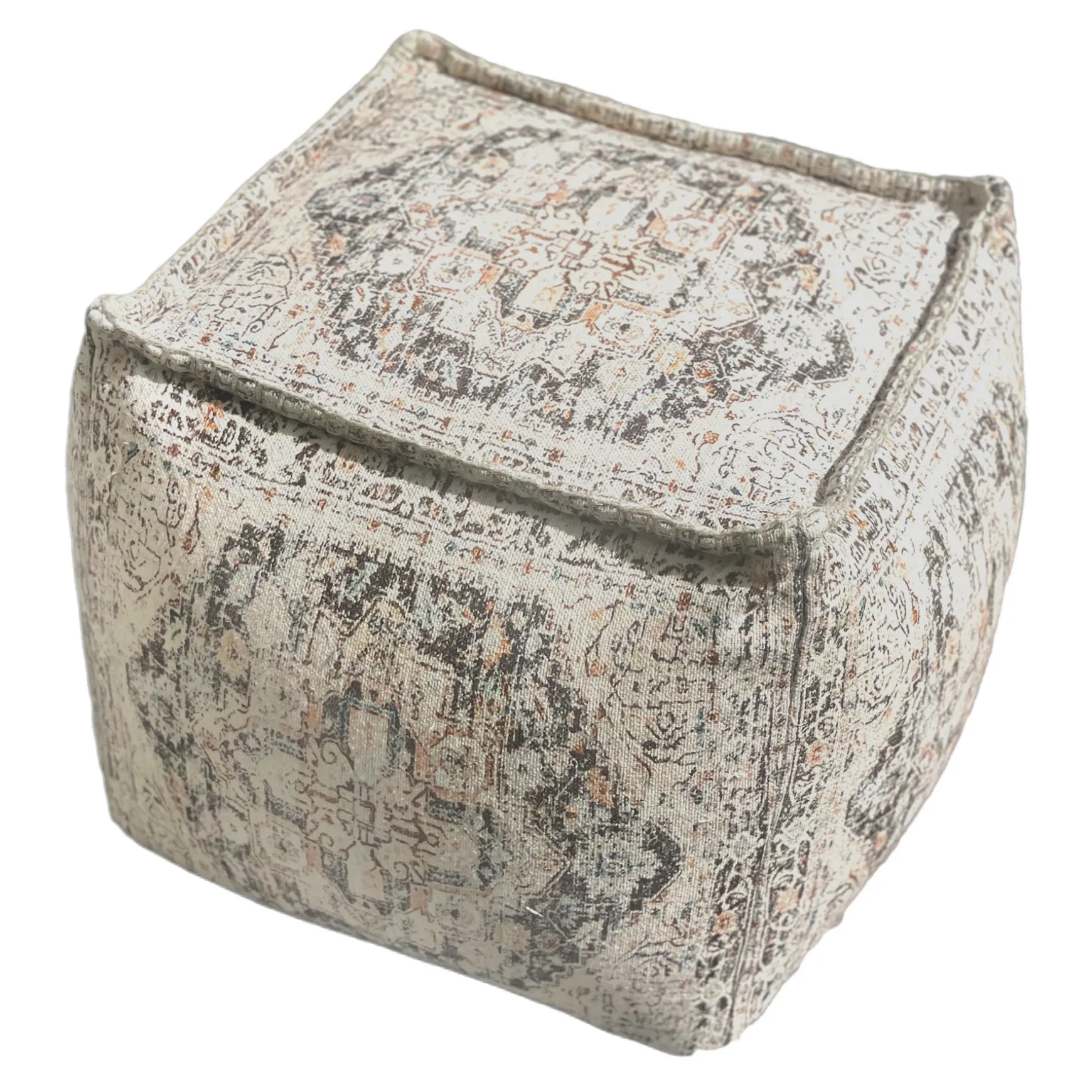 Honeybloom Persian Rug Printed Pouf Gift Selection