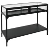 Honeybloom Sage Frost Display Console Table Good Quality