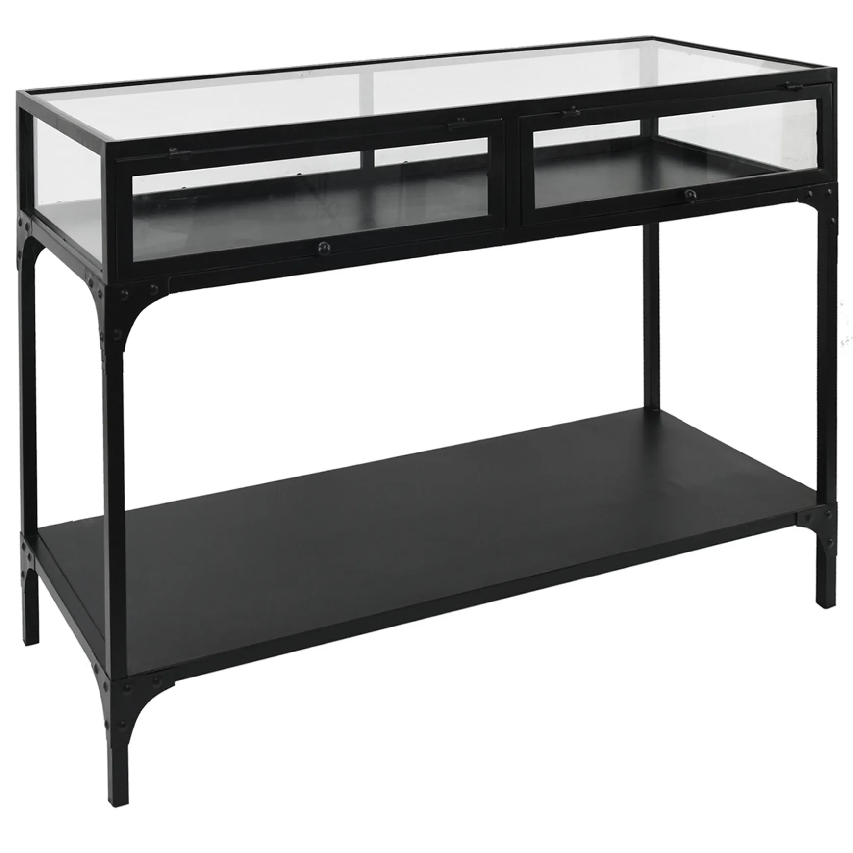 Honeybloom Sage Frost Display Console Table Good Quality