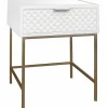 Kelcie Textured Front 1 Drawer Cabinet With Mirror Top Opening Sales