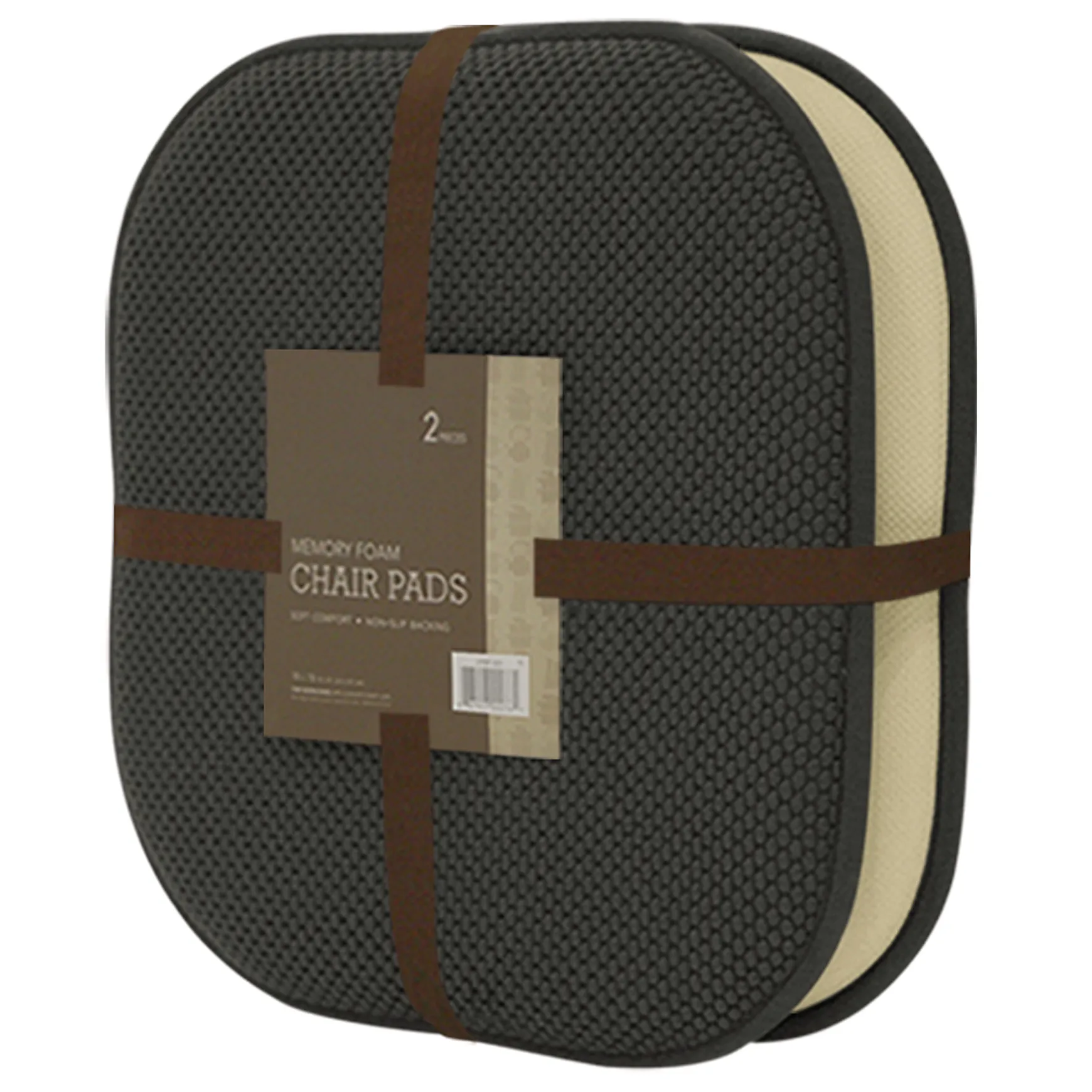2-Pack Grey Memory Foam Chair Pads Discount Online