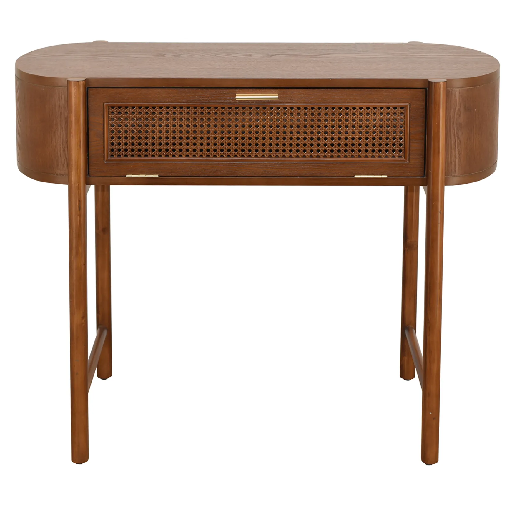 Reston Round Corner Wooden Console Table Less Expensive