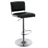Warren Adjustable Barstool, Black Discount