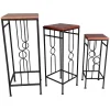 Wood Top Plant Stand, Large Featured