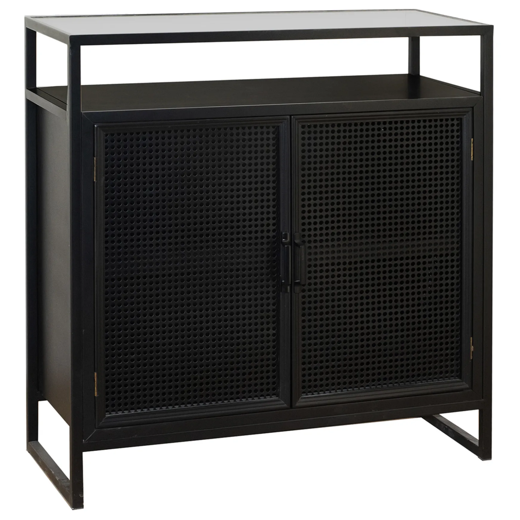 32X34 Blk Mtl 2Dr Display Cab Featured